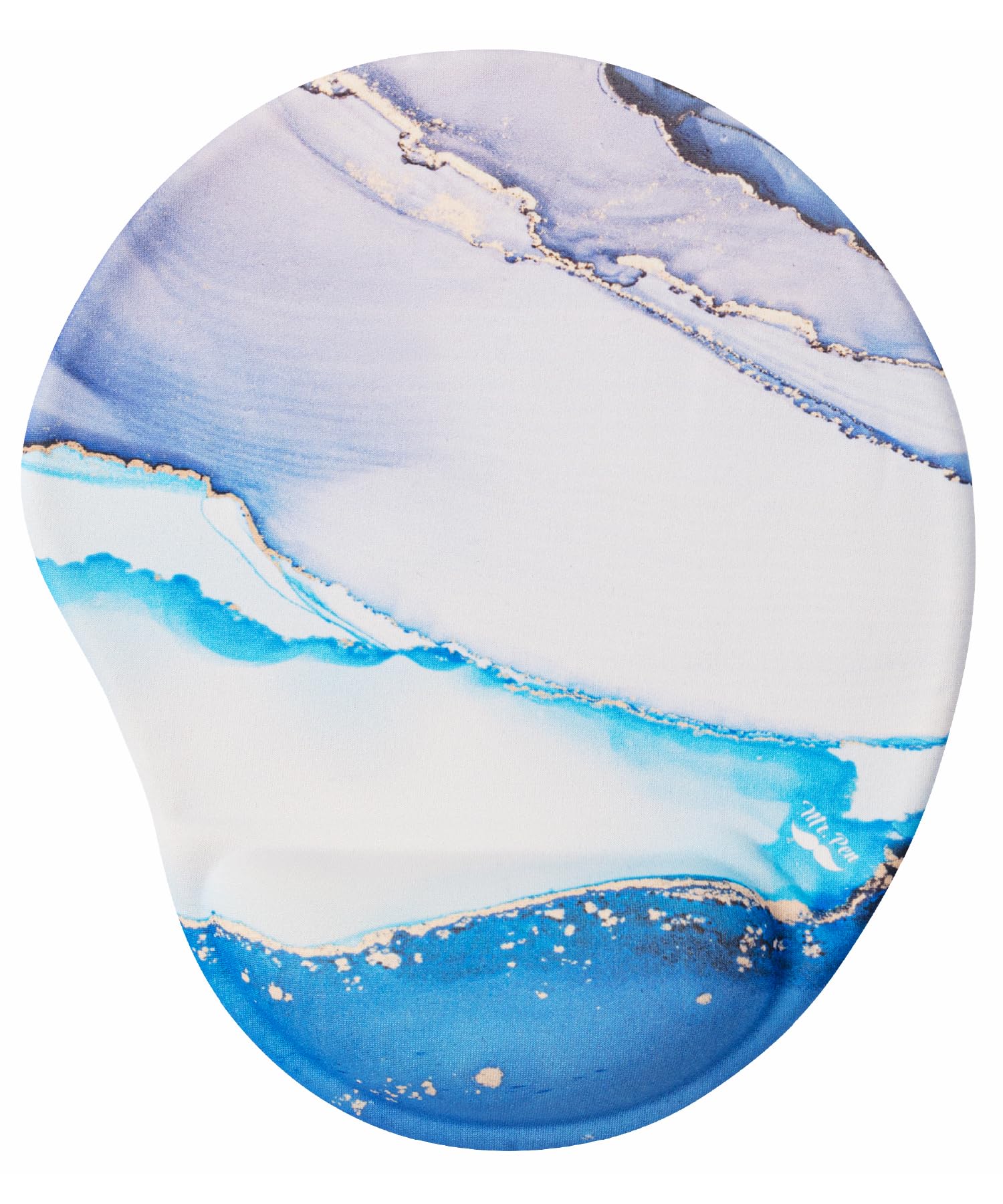 Photo 1 of Mr. Pen- Ergonomic Mouse Pad with Wrist Rest, Glacial Blue Marble Design, Breathable Fabric with Memory Foam Cushion, Non-Slip Rubber Base, Gel Mouse Pad with Wrist Support