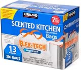 Kirkland Signature Flex-Tech 13-Gallon Scented Kitchen Trash Bags 200 Count view 3