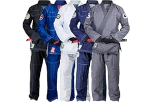 Gold BJJ Aeroweave Jiu Jitsu Gi - Ultra Lightweight BJJ Gi - Preshrunk Brazilian Jiu Jitsu Uniform for Men
