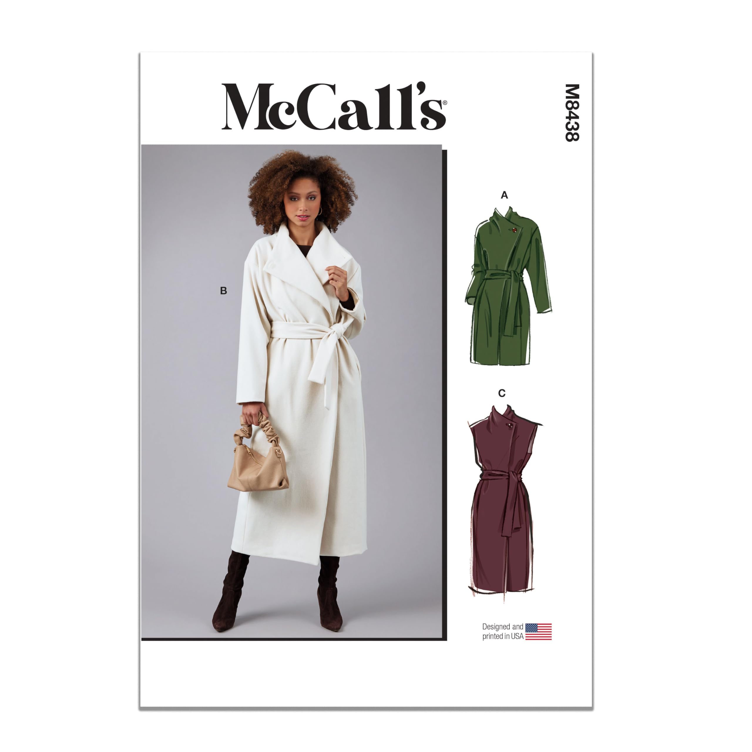 MCCALLS M8438P5 Misses' Coats and Vest P5 (12-14-16-18-20)