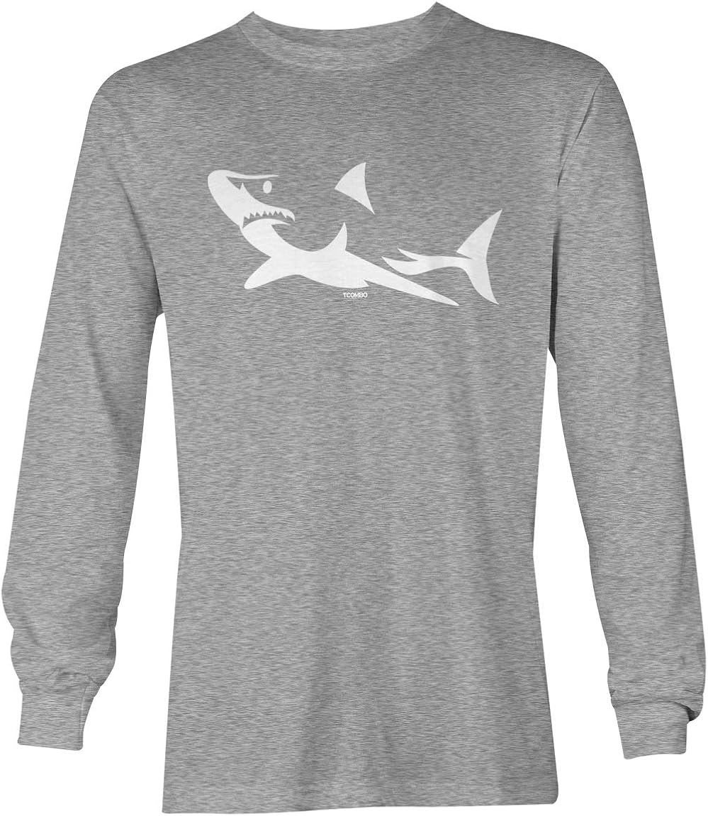 Shark Silhouette - Great White Hammerhead Unisex Long Sleeve Shirt