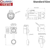 CNLINKO LP-20 3-Pin M20 Circular Connector IP68 Waterproof Aviation Plug Socket view 5