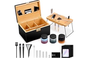 OZCHIN Large Bamboo Box with Foldable Tray, Combination Lock 2025 Decorative box for Home Great Gift Choice Storage Lockbox with Storage Jar, Christmas Gifts for Men Women