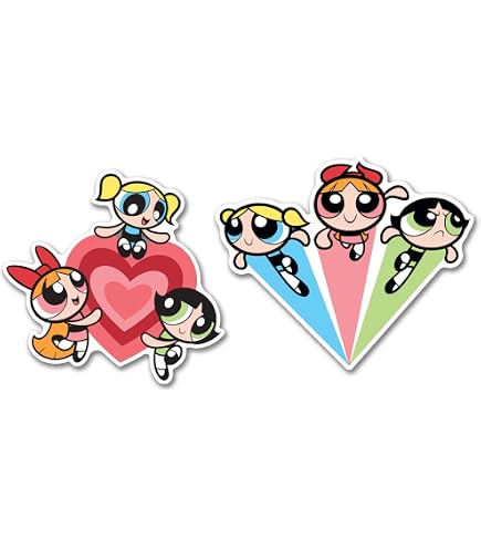 50 Powerpuff Girls Aufkleber – Vinyl-Sticker, 10-18 Cm Groß, Für Laptop, Wasserflasche & Skateboard