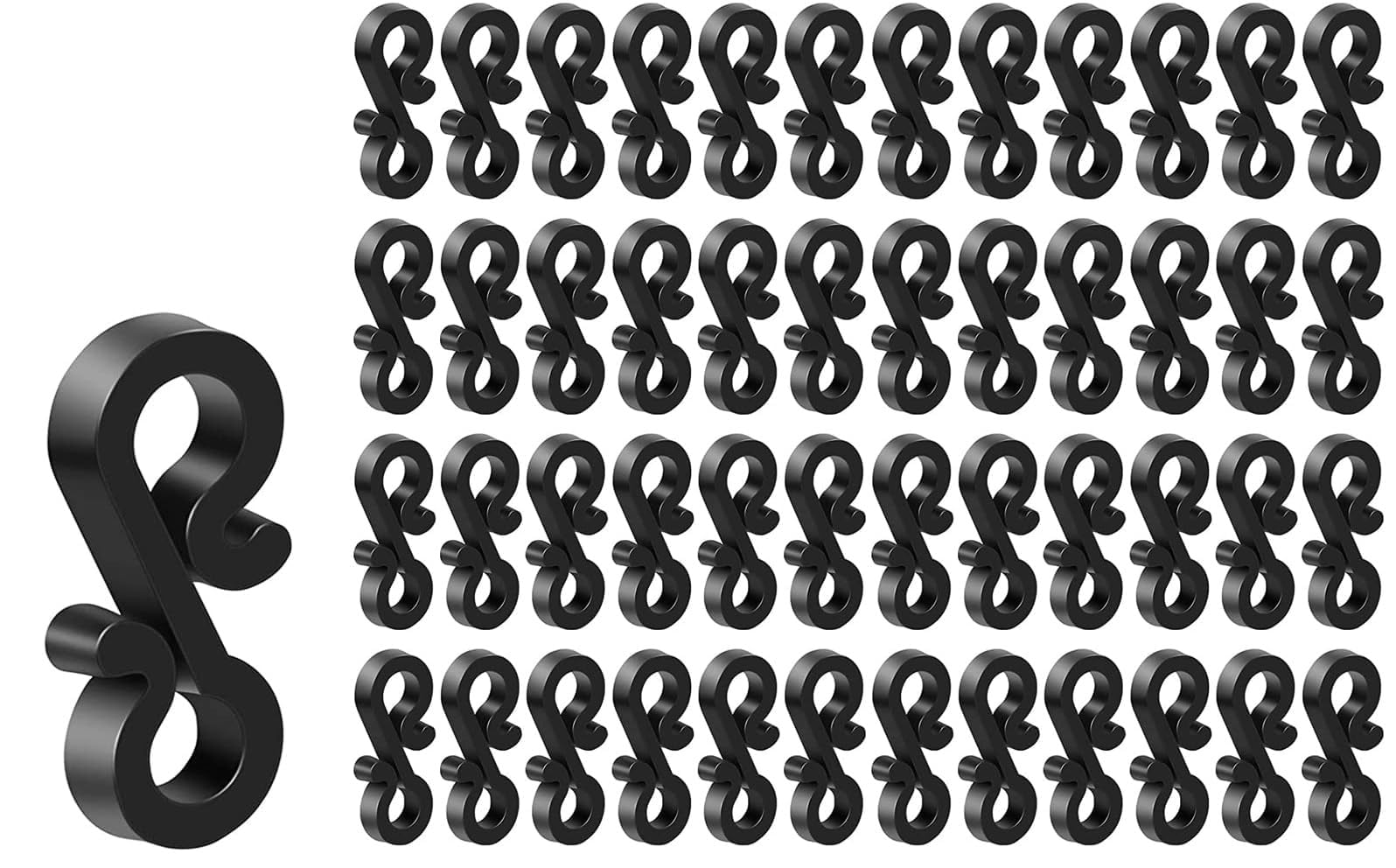 UKDD® Outdoor Light Clips - Gutter Hooks for Outdoor Lights (Pack of 120)