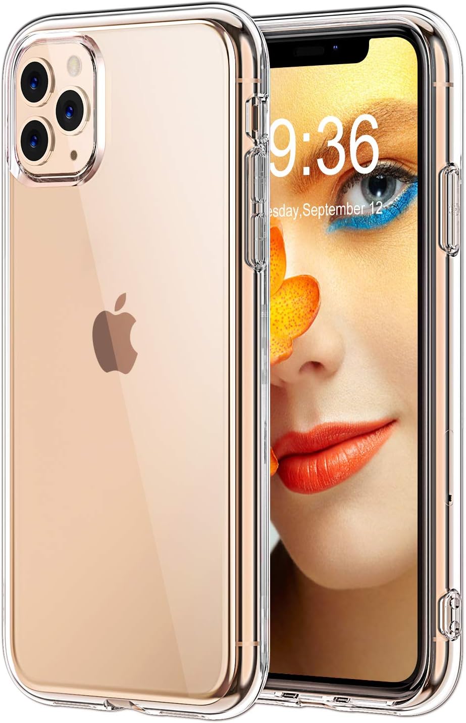 STOON for iPhone 11 Pro Max Case, Anti-Scratch Shock-Absorption Crystal Clear Phone Cover Case for iPhone 11 Pro Max, 6.5 inch, 2019
