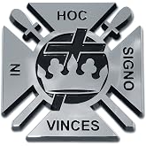 Elektroplate Knights Templar Cross and Crown Bright Chrome Car Emblem | Masonic Design, Weatherproof Chrome-Plated OEM Grade Quality, Universal Fit at 2.6"