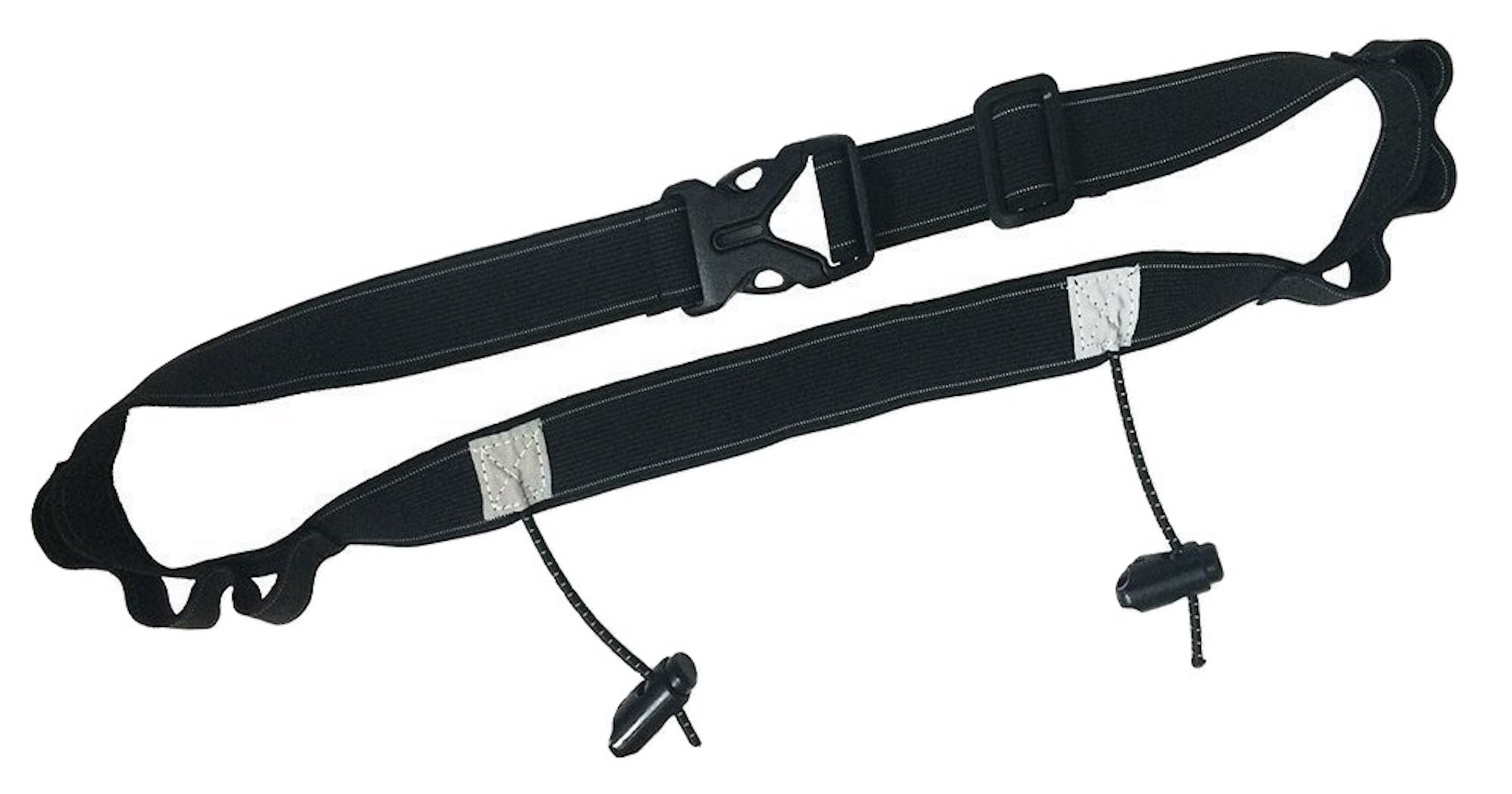Triathlon Race Number Belt with Elastic No Tie Shoelaces in Black - I AM UK Seller! (Belt ONLY)