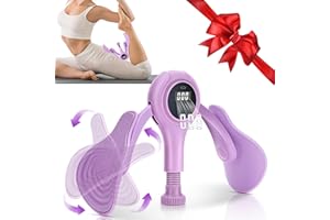 WELLTOP Thigh Master, Inner Thigh Toner, Hip Trainer for Butt/Arm/Leg, Non-Install Pelvic Floor Muscle Trainer for Postpartum Rehabilitation and Inner Thigh Toning, Adjustable Resistance Strength