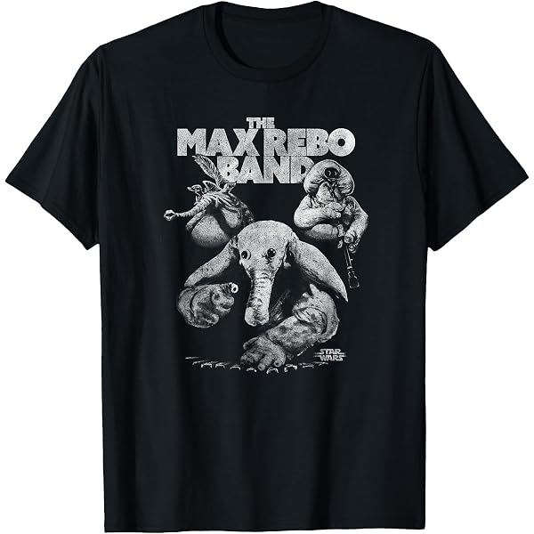Amazon.com: Star Wars The Max Rebo Band Vintage 70's Epic Rock T