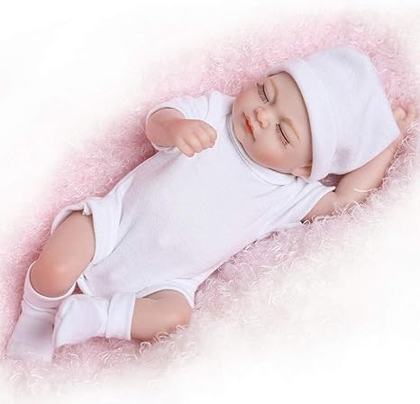 Amazon Co Jp 26 Cm人形の生まれ変わった男の子と本当の女の子の人生の赤ちゃん人形柔らかいシリコーンビニール現実的な生まれたばかりの 赤ちゃん子供 ホーム キッチン