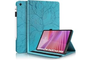 Auslbin Case for Lenovo Tab One 8.7" 2025 Tablet Case Premium Leather Cover with Stand Function and Multiple Card Slots with 