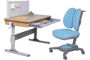 ApexDesk Height Adjustable Study Desk 43" and Chair NK Series (BLU)
