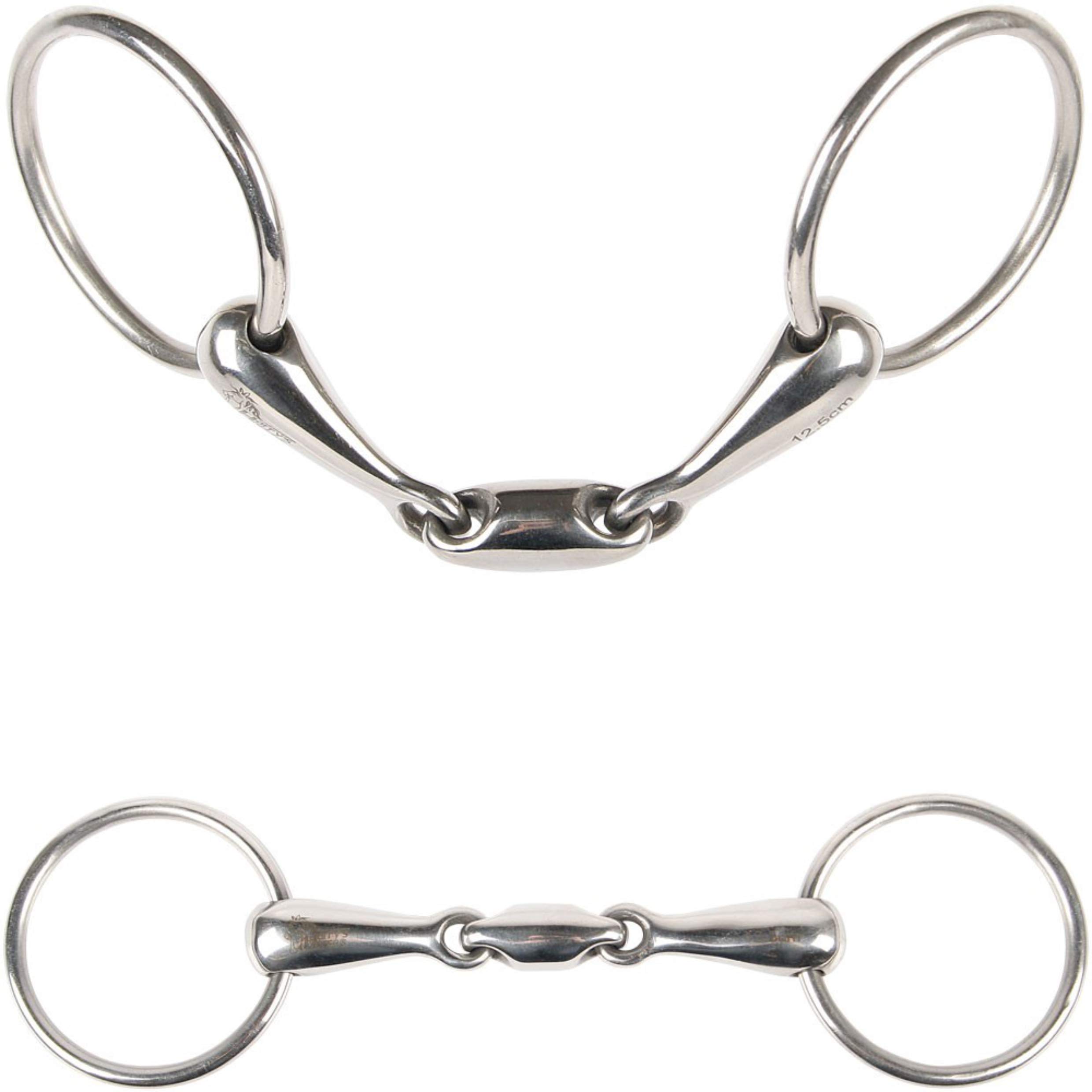 Harry's Horse 41101009 11.5 Large Lozenge French Link Loose Ring Snaffle Bit Size Dick – 11.5, M