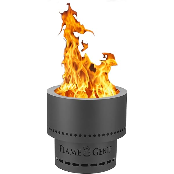 HY-C FG-16 Flame Genie Smoke-Free Spark-Free Portable Wood Pellet Fire Pit,  Quick to Fire Design, 13.5/12.5 Inches, Black : HY-C: Amazon.ca: Patio,  Lawn u0026 Garden