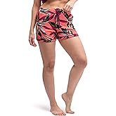 Hello Mello Signature Lounge Shorts Womens Soft Relaxed Pajama Bottoms Roomy Wide Leg Drawstring Waist Side Pockets