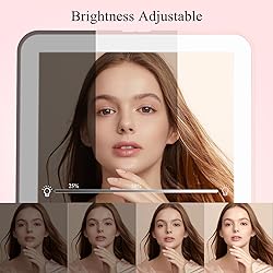 FUNTOUCH Rechargeable Travel Makeup Mirror with 72