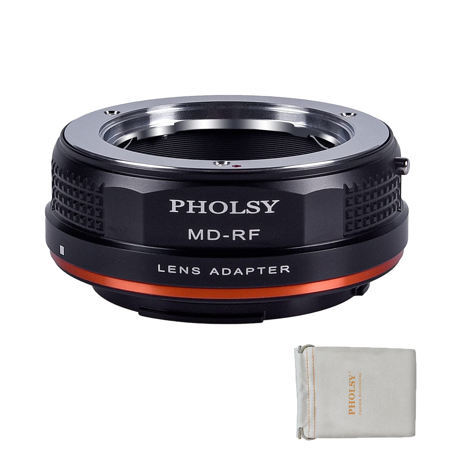PHOLSY Lens Mount Adapter for Minolta Rokkor MD/MC/SR Lens Compatible with Minolta MD to Canon EOS RF Mount Camera Body EOS R8, R50, R6 Mark II, R7, R10, R3, R5, EOS R5C, EOS R6, EOS R, EOS RP