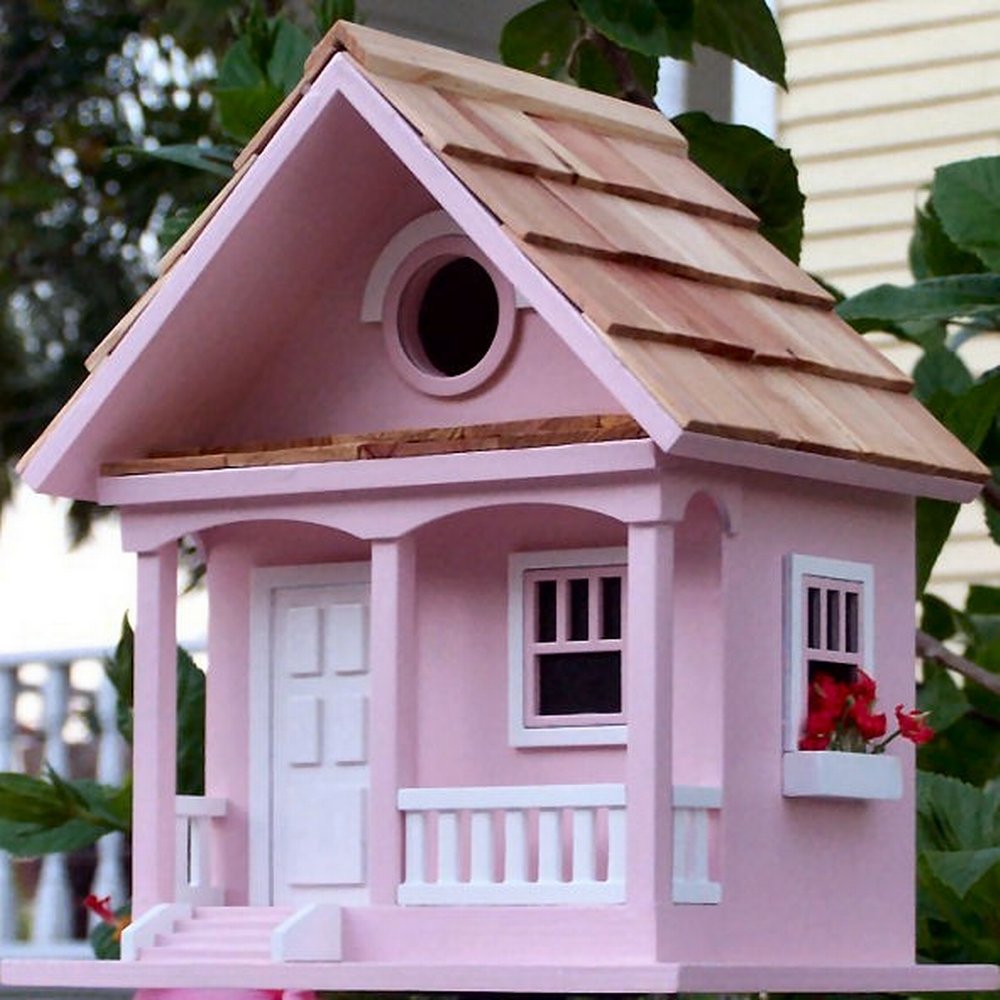 Garden Bazaar Hbb1004 Cotton Candy Cottage Bird House Pink Amazon