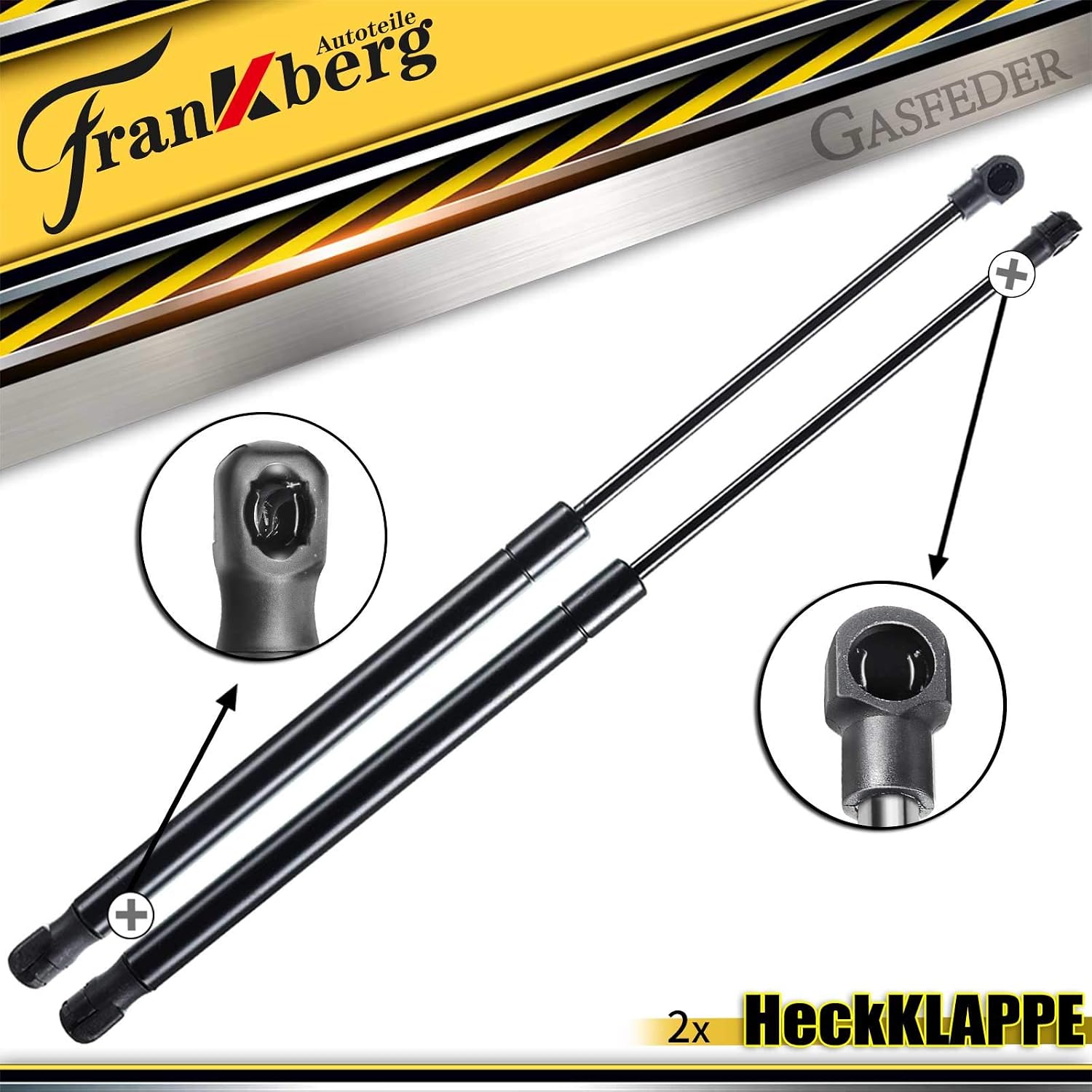Frankberg 2x Gas Struts Tailgate Compatible with Yaris SCP9_ NSP9_ KSP9_ NCP9_ ZSP9_ Hatchback 2005-2011 Replace# 68950-0D020