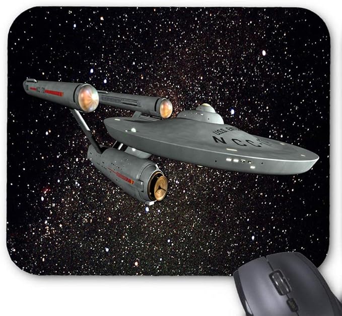 Star Trek sci fi Science Fiction Spaceship Mouse Pad 11.8