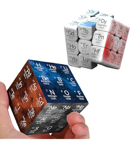 Speed Cube Magique, Stickerless Cube Magique 3x3, Tableau Périodique Chimique Cube De Vitesse Speedcube Periodic Puzzle 3x3 Outil Educatif Jeu De Puzzle Pour Enfants Adultes
