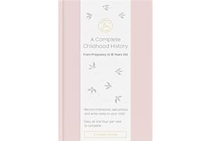 Promptly Journals, A Complete Childhood History: From Pregnancy to 18 Years Old (Powdered Lilac, Purple, Leatherette) | Baby 