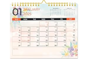 DVN LEARNING Wall Calendar 2025-2026, January 2025 - June 2026, 18 Month Planner, Size 14.8" x 12"