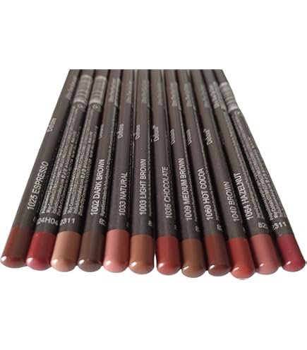 Nabi Lip Liner Pencil – Lot Of 12 Assorted Matte Colors – Full Size