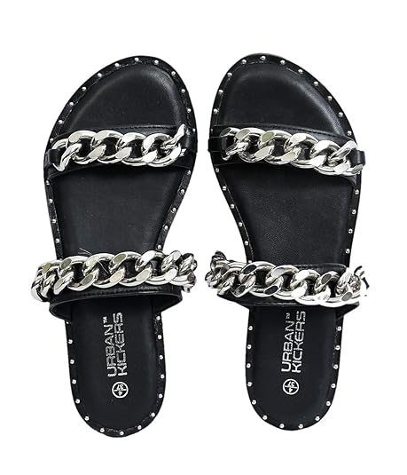 amazon black flat sandals
