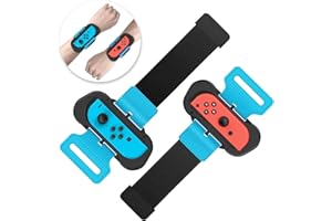 Wrist Bands for Switch Dance 2026 2025 2024 2023 and for Zumba Burn It Up - Upgraded Adjustable Elastic Straps for Nintendo S