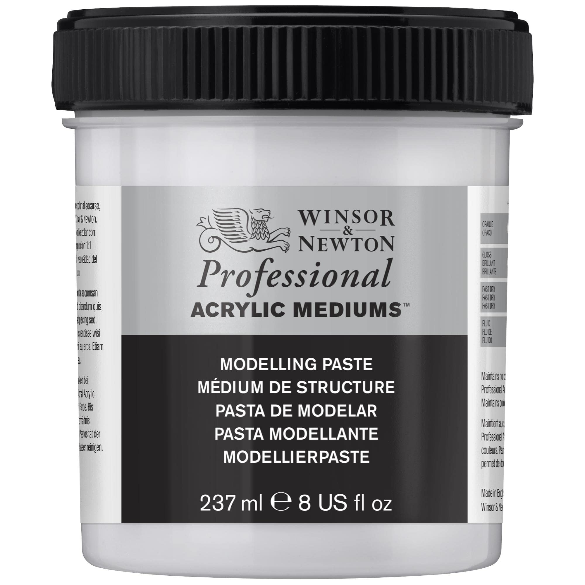 Winsor & Newton 3040917 modeling paste, structuring agent for acrylic paints - 237ml