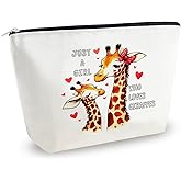 Yoxiumi Giraffe Gifts for Women Giraffes Gift for Her Giraffe Decor Stuff Bag for Giraffes Lovers Giraffes Cosmetic Bag Travel Toiletry Bags Graduation Birthday Christmas Stocking Stuffers
