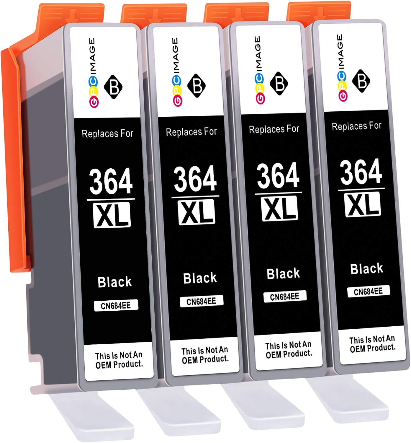 GPC Image 364XL Multipack Ink Cartridges Replacement for HP 364 XL Compatible with 5510 5520 5522 5524 6510 6520 B8550 C5388 C6380 7510 7520 4620 3070A 3520 (Black