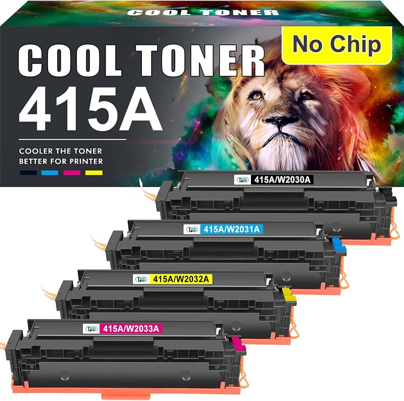 Cool Toner 415A 415X 4-Pack for HP Color LaserJet M479/M454 Series