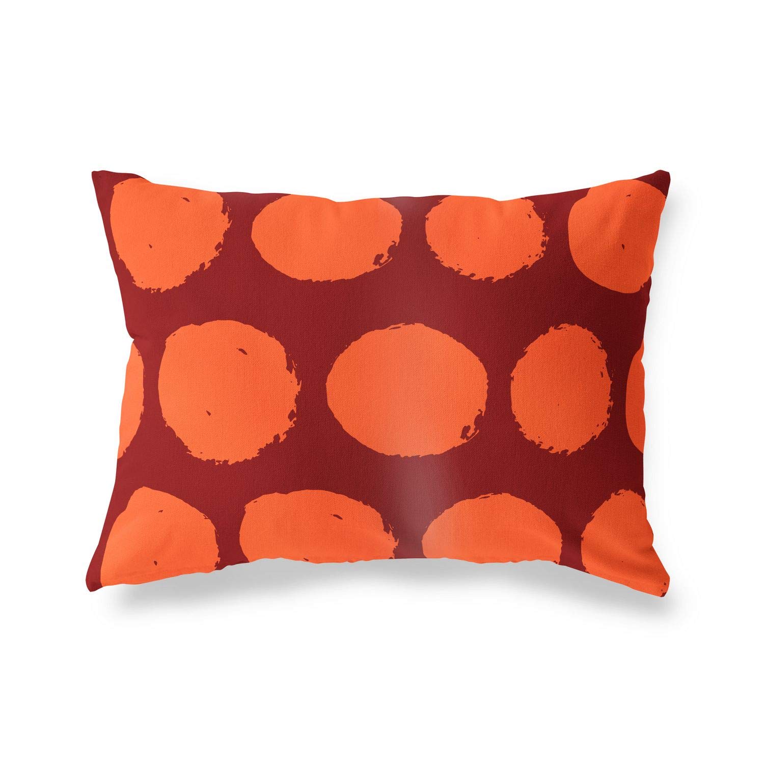 Bonamaison Decorative Cushion Cover Orange & Bordeux, Throw Pillow Covers, Home Decorative Pillowcases for Livingroom, Sofa, Bedroom, Size: 35x50 Cm - Designed and Manufactured in Turkey