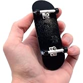 Teak Tuning 32mm Pro Fingerboard Complete - Fully Assembled with Pro Level Components - Pro Shaped Wooden Deck (32x97mm), UltraSpin Bearing Wheels, Prodigy Gen2 Trucks - The Monochrome