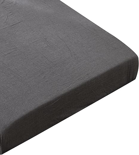 Amazon ボックスシーツ クイーン オーガニックコットン マチ30 洗いざらしの綿100 ベッドシーツ Boxシーツ 防ダニ チャコールグレー ボックスシーツ オンライン通販