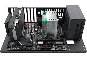 DIY Gaming Computer Case, Open Chassis Case Rack for ATX/M-ATX/ITX Motherboards,Widely Body Heat Dissipation Design,Test Benc