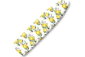 CLIDULI Extra Thick Ironing Board Cover and Pad, Summer Lemon 15x54 Ironing Board Cover, Resist Scorching and Staining,Elastic Edges,Watercolor Plant Fruit Art