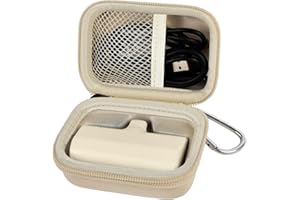 casmilee Portable Charger Power Bank Case for Swyop/for Feob/for Charmast/for JEJILL/for LanLuk/for VEGER/for iWALK/for Taegila/for Kuulaa and More Small Charging Battery Pack - Bag Only (Beige)