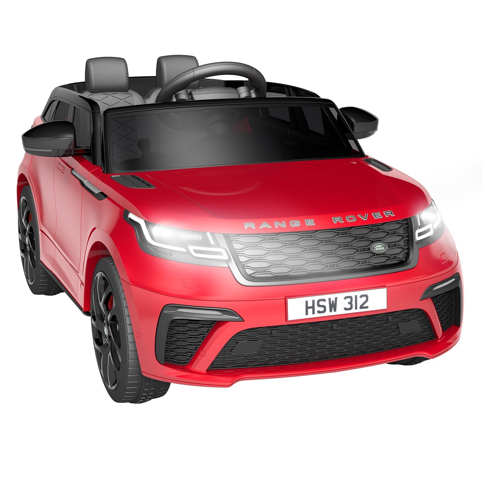 Photo 1 of 12V Licensed Land Rover Electric Ride-On Car for Kids and Toddlers, Parental Remote Control, LED Lights, and Built-in Music - Safe and Fun Electric Truck Toy