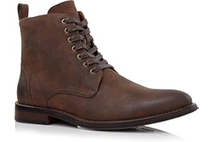Polar Fox Men's Ankle Dress Boots | Lace-up Casual Fashion Boot Collection | Cap Toe & Plain Toe Styles