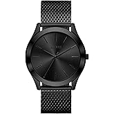 BUREI Men Watches Fashion Analog Stainless Steel Quartz Waterproof Watches,Gift for Men.