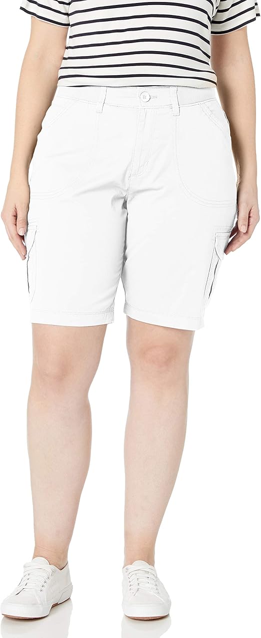 lee women's relaxed fit diani knit waist bermuda short