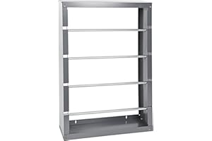 Durham 368-95 Gray Cold-Rolled Steel Wire Spool Rack with 4 Rods, 26-1/8" Width x 37-1/8" Height x 6" Depth