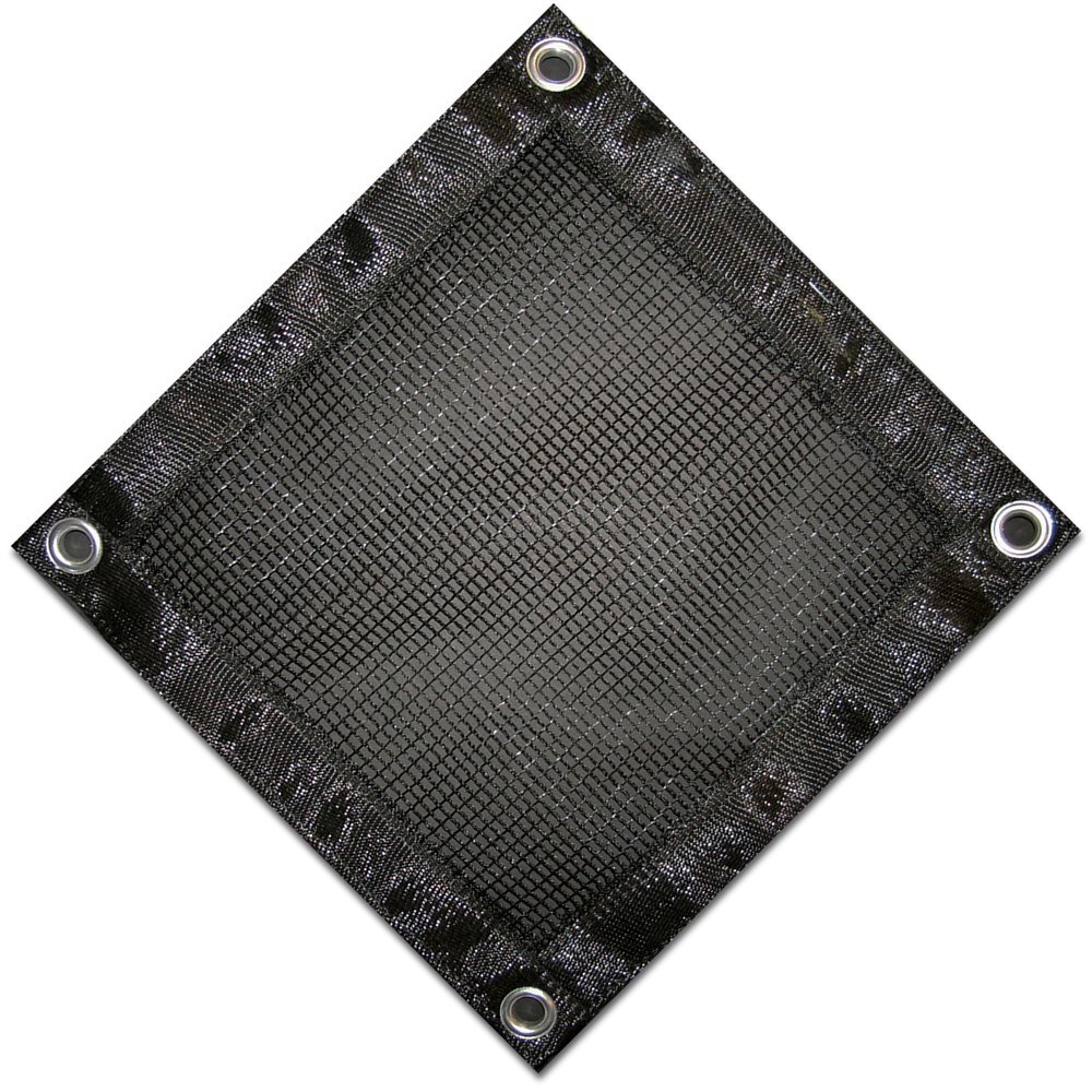 Photo 1 of Defender Round Leaf Net in Black Size: 21'