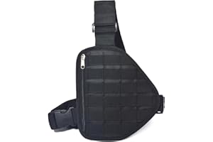TWAYRDIO MOLLE Lightweight Tactical Chest Bag,Utility Recon Kit Holster Tactical Chest Pack Bag,with Quick-release buckle and