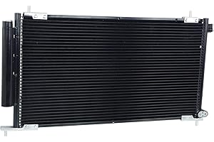KOOL-VUE Kool Vue A/C Condenser Compatible with 2002-2006 Honda CR-V, Fits 2003-2011 Honda Element With Receiver Drier HO3030124