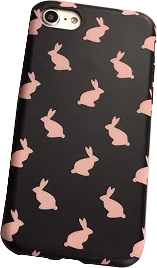 Amazon タコストア Taco Store Iphone ケース マルチ 柄 の うさぎ が 大人 っぽい ちょっぴり レトロ な 雰囲気 に 酔いしれそう 7 8 ブラック ケース カバー 通販